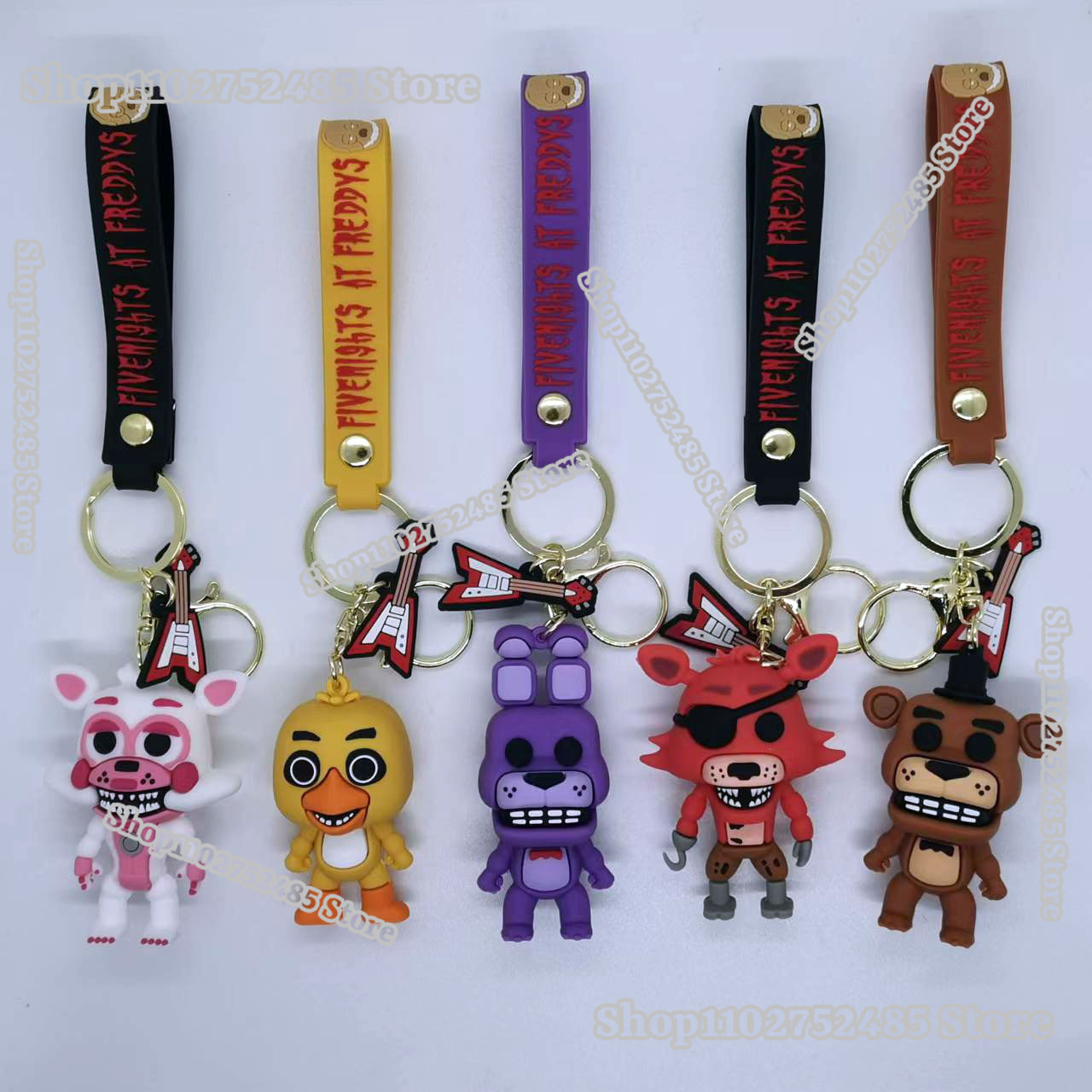 Men Accessories Jewellery - 5 pièces Porte-clés figurines FNAF d'anime