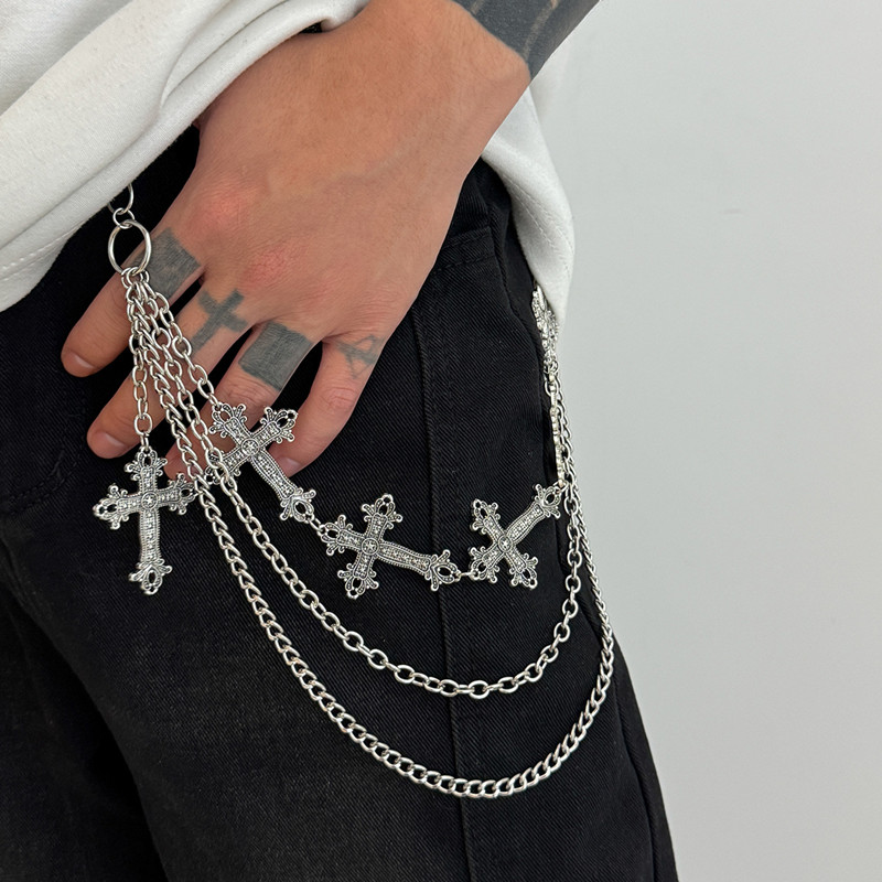 Men'S Accessories Chain - Chaîne de pantalon en métal Punk,