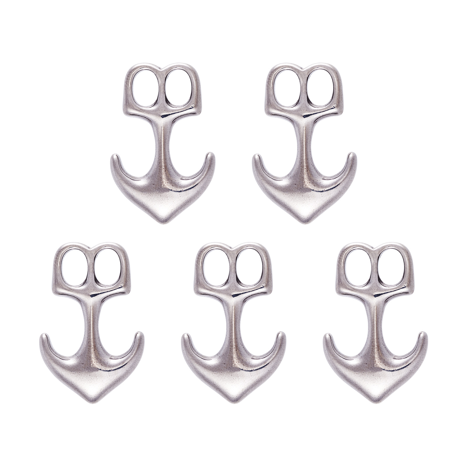 Men Accessories Jewellery - Lot de 5 fermoirs crochets ancre