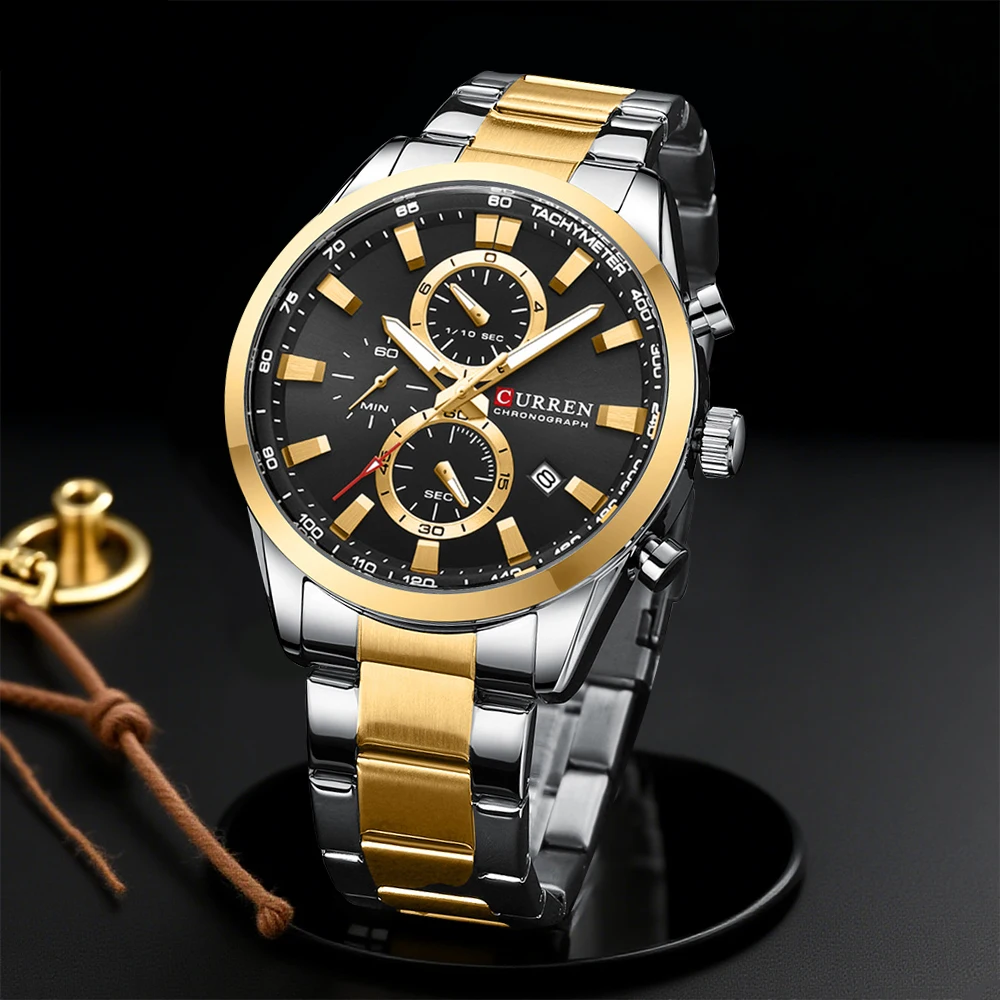 Men Accessories Jewellery - CURREN Casual Quartz Chrono Sport Montres