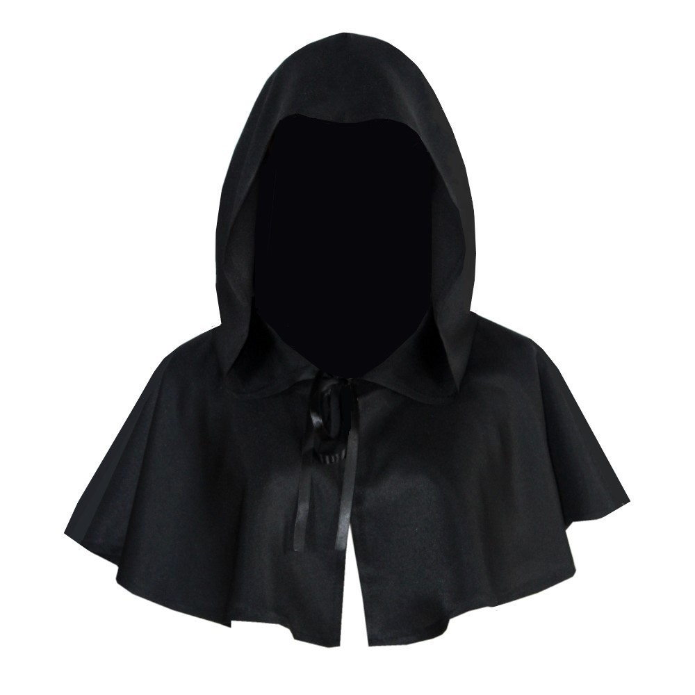 Men'S Vampire Accessories - Cape Courte à Capuche pour Cosplay