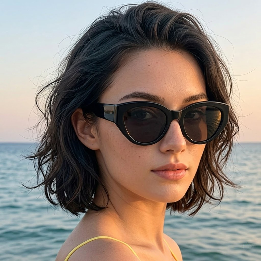 Men Accessories Brands - Lunettes de soleil polarisées classiques œil-de-chat