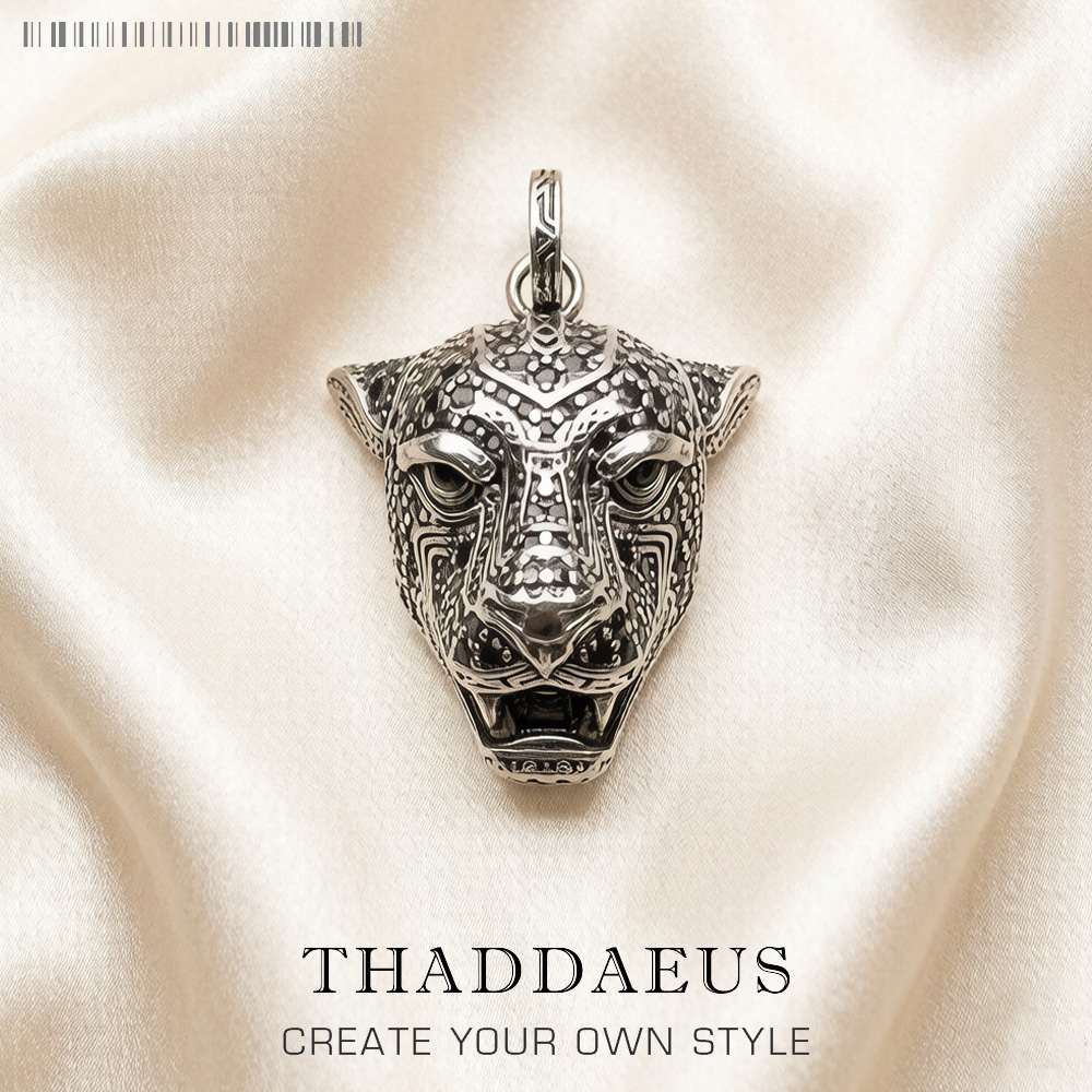 Men Accessories Brands - Pendentif chat noir, bijoux fins en
