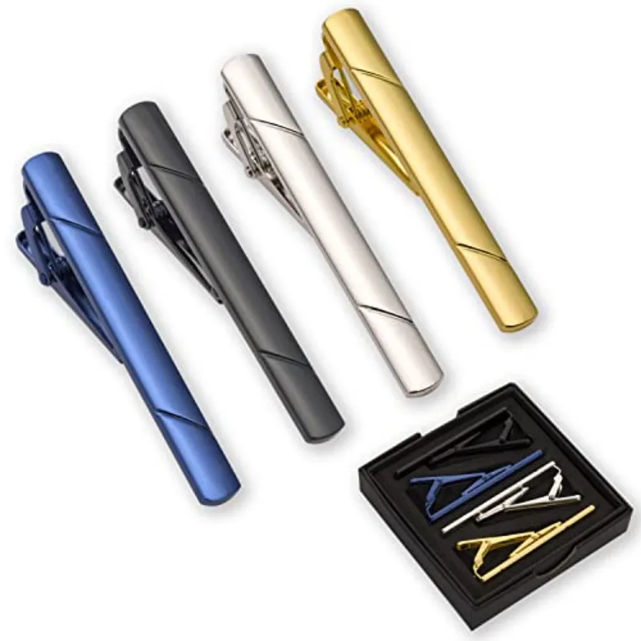 Men Accessories Gift - Lot de 4 pinces à cravate