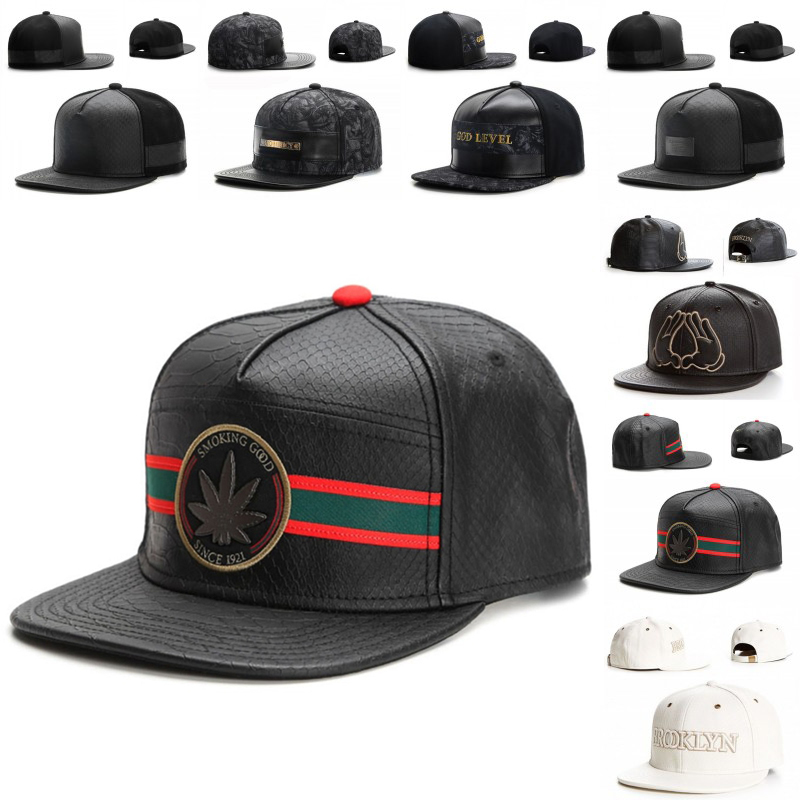 Men Accessories Brands - Casquette en cuir de marque Fashio