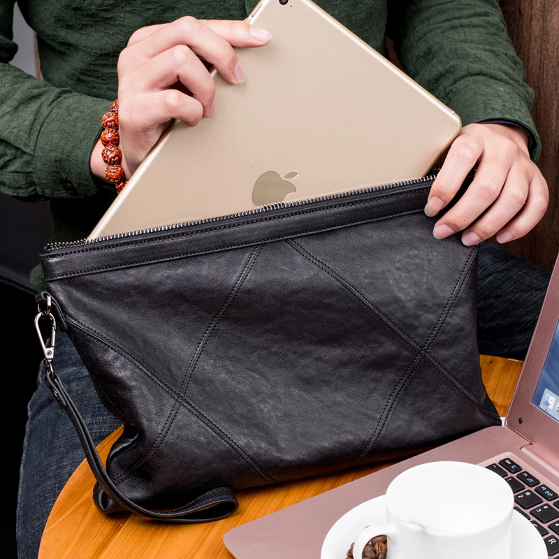 GENOFAN-Sac à main en cuir vér - Men'S Accessories Wallet avis et prix