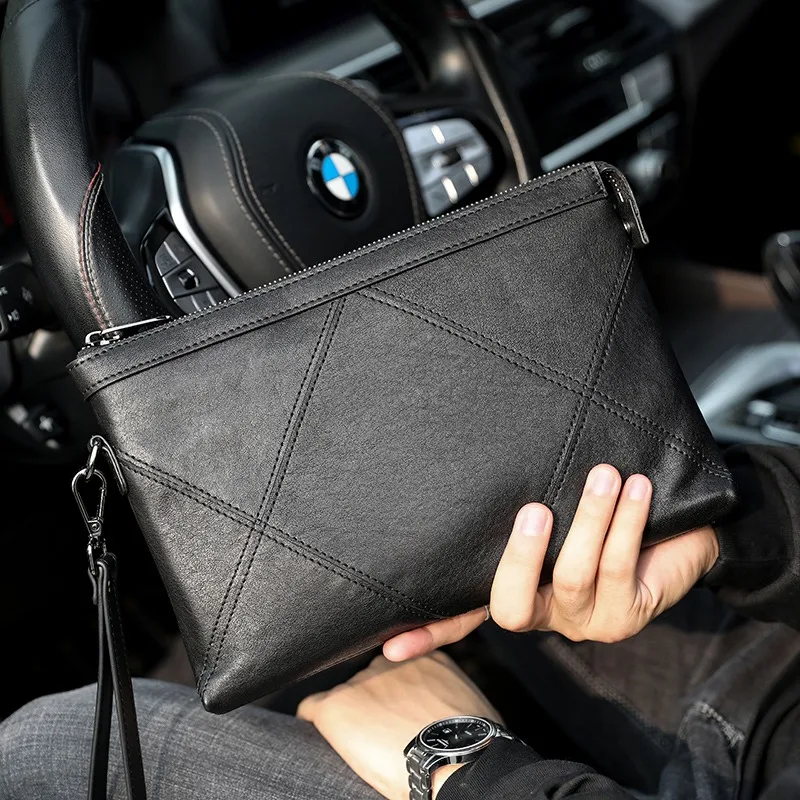 GENOFAN-Sac à main en cuir vér - Men'S Accessories Wallet avis et prix