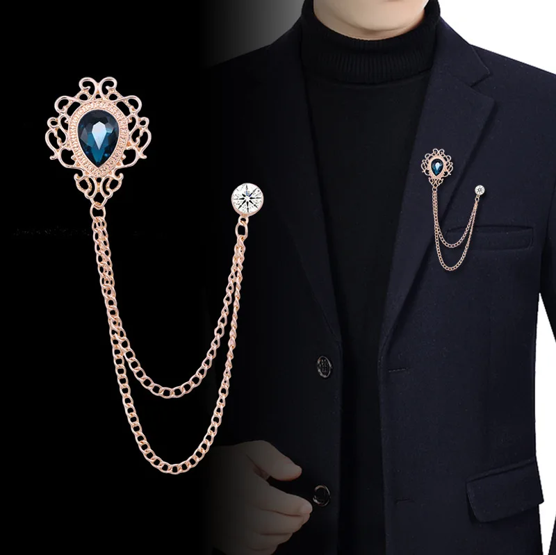 Épingle à revers en cristal st - Men'S Accessories Chain avis et prix