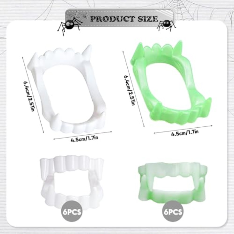 12 crocs de vampire blancs pou - Men'S Vampire Accessories avis et prix