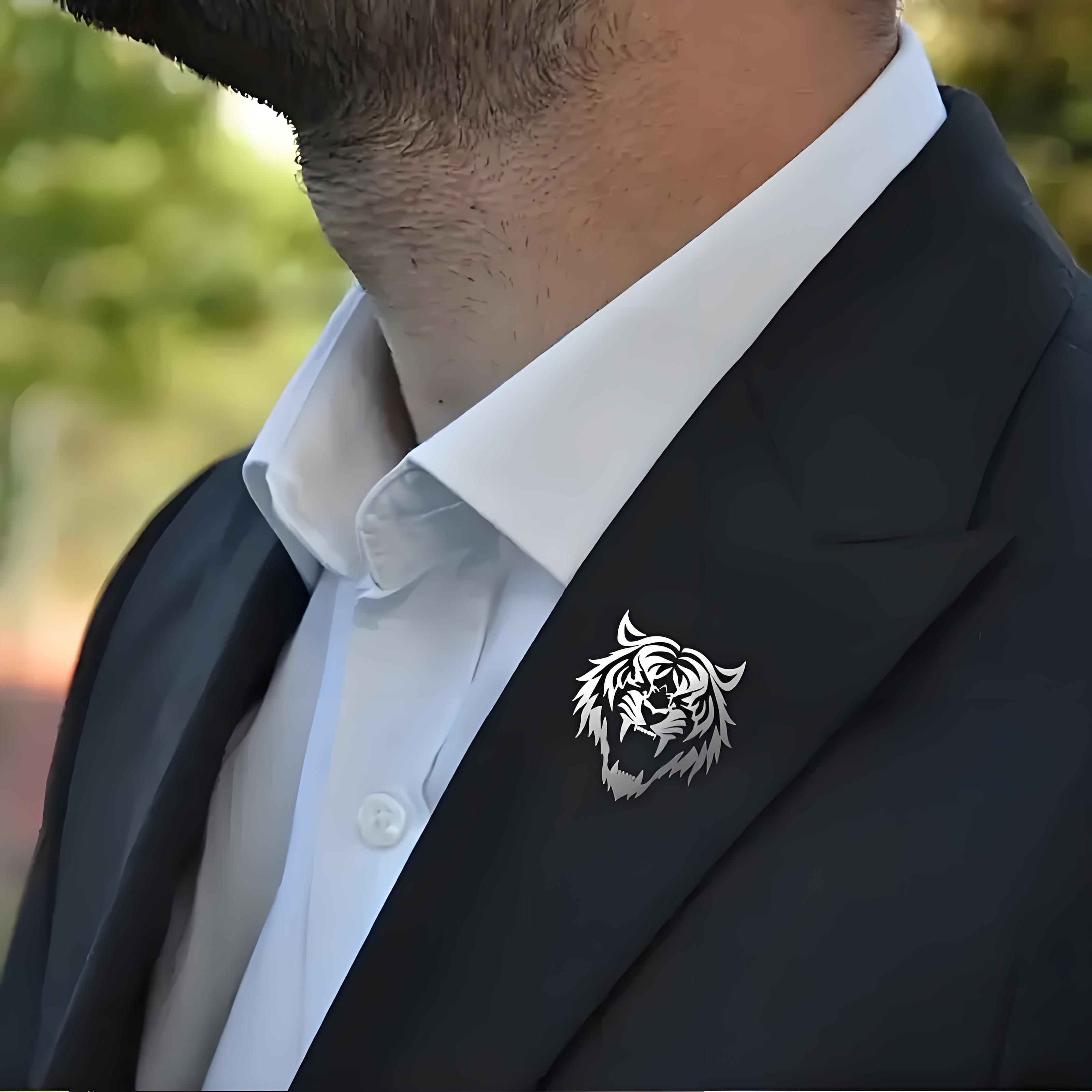 Épingle à revers tête de tigre - Men Accessories Kit avis et prix