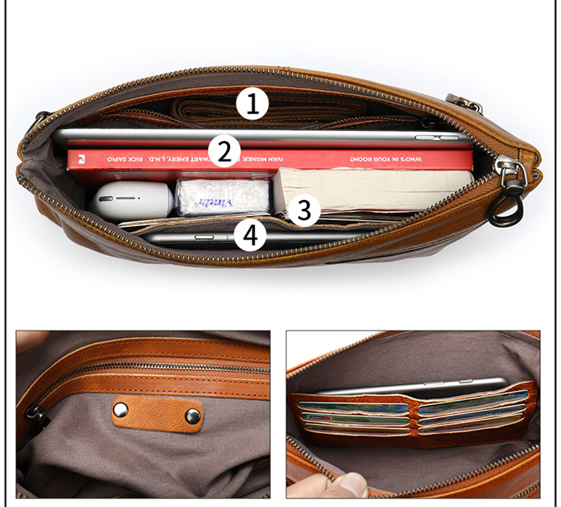 Luufan-Pochette en cuir vérita - Men'S Accessories Wallet avis et prix