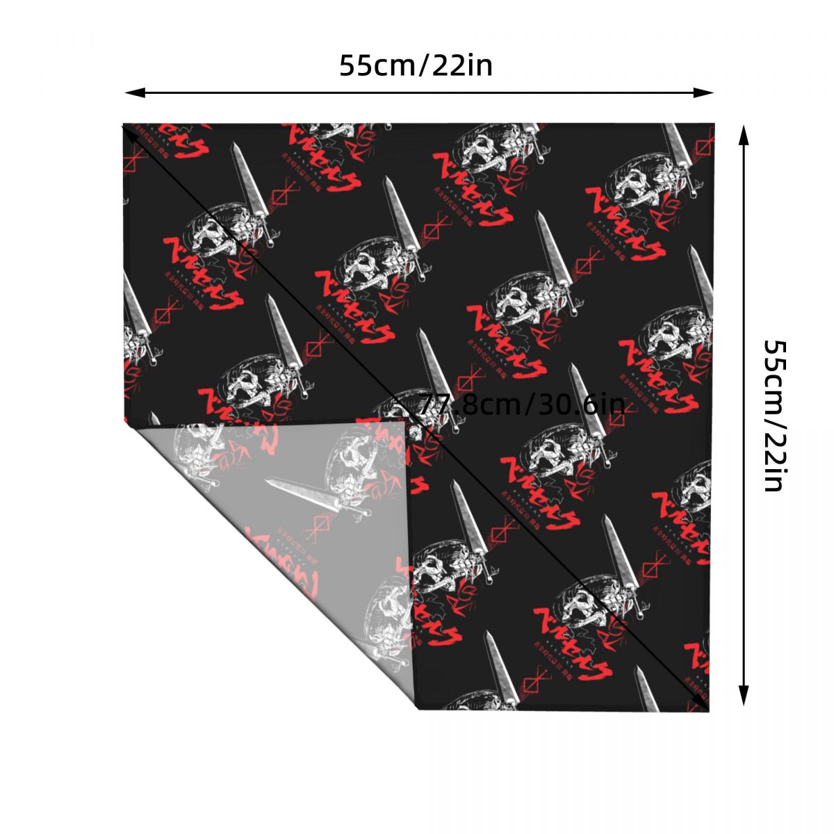 Bandana carrée 55 cm B-Berserk - Men Accessories Brands avis et prix
