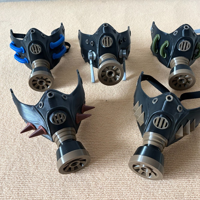Masque à gaz noir imprimé en 3 - Men'S Accessories Japan avis et prix