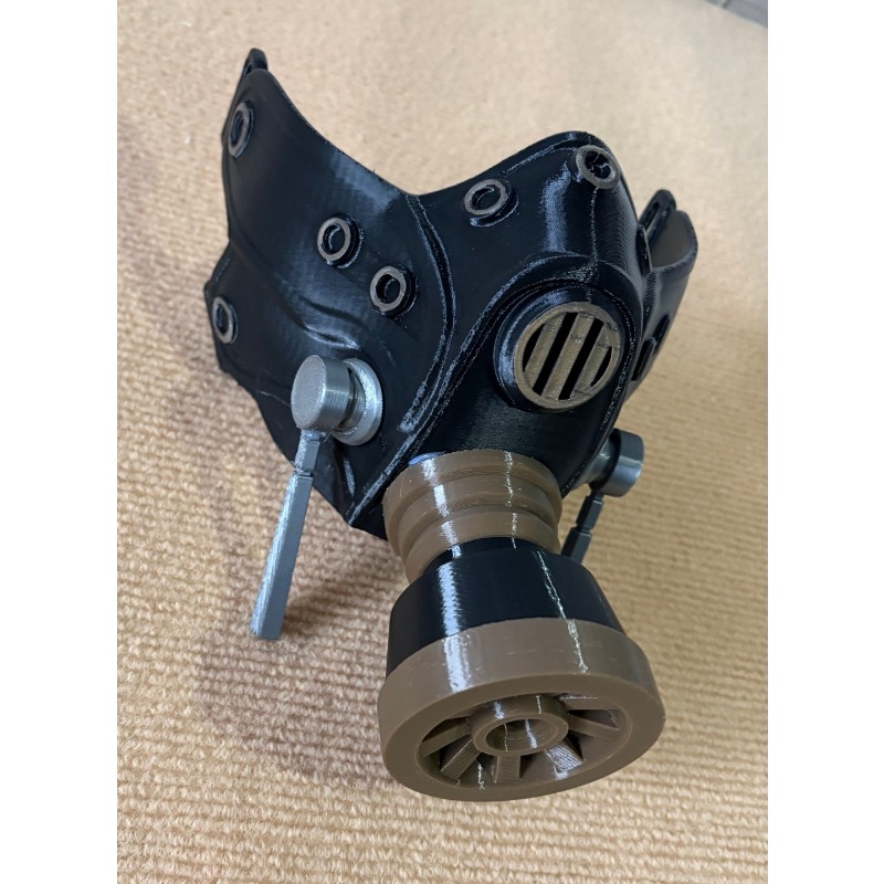 Masque à gaz noir imprimé en 3 - Men'S Accessories Japan avis et prix