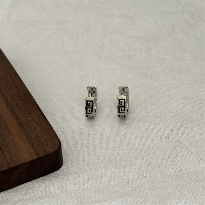 Boucles d'oreilles en argent à - Men'S Accessories High End avis et prix