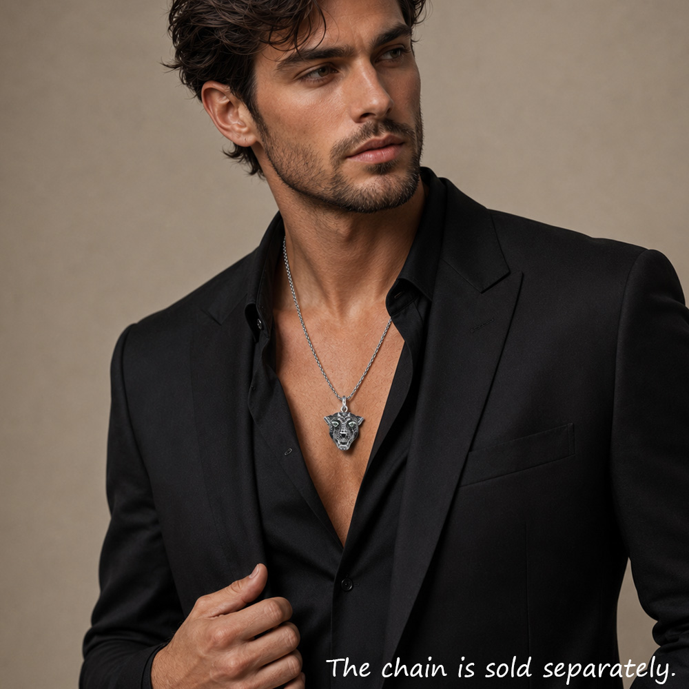 Pendentif chat noir, bijoux fi - Men Accessories Brands avis et prix