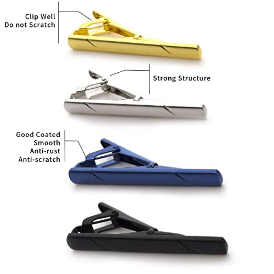 Lot de 4 pinces à cravate pour - Men Accessories Gift avis et prix