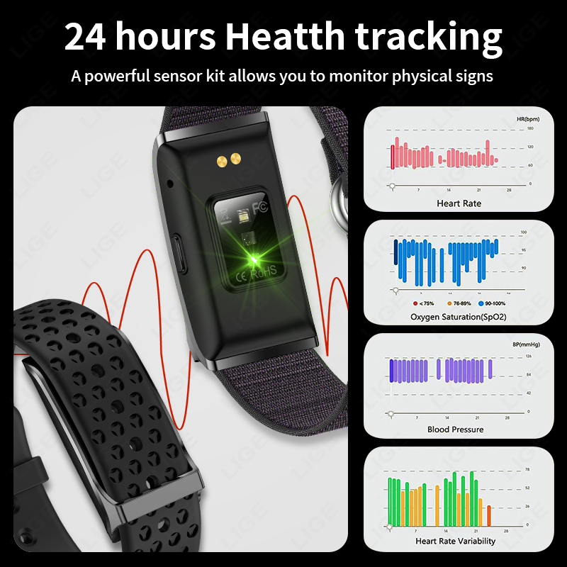 LIGE 100 + Sport Fitness Track - Men Accessories Jewellery avis et prix