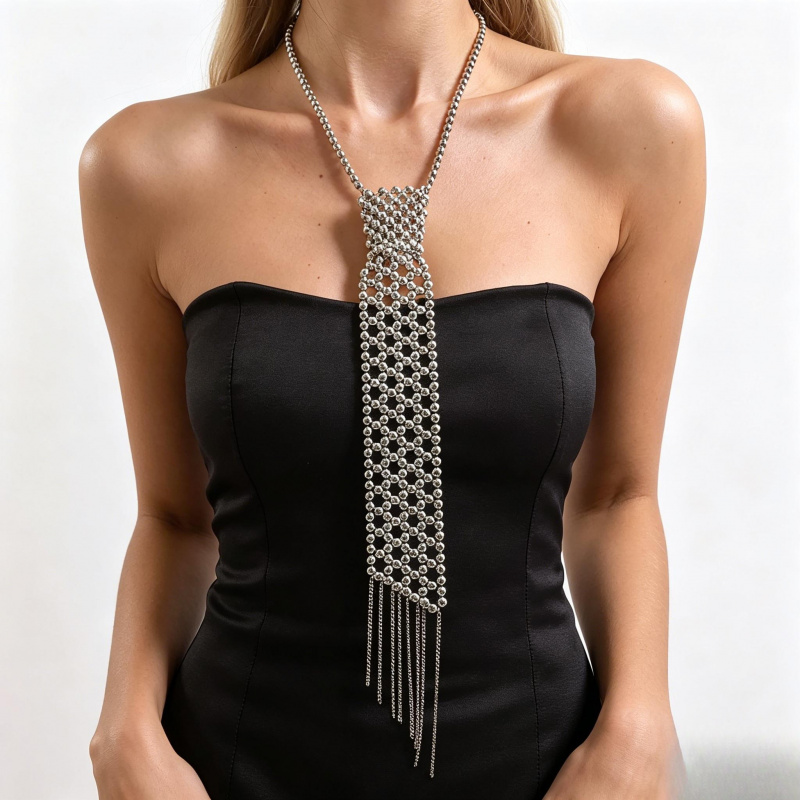 Collier tendance en fausses pe - Men'S Accessories High End avis et prix